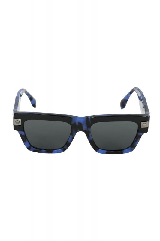 VERSACE MEN UV PROTECTED GREY LENS RECTANGLE SUNGLASSES