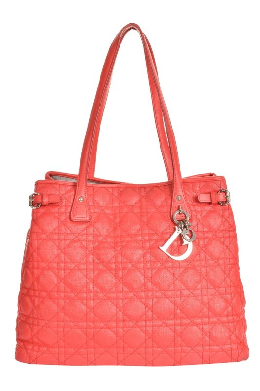 CHRISTIAN DIOR CANNAGE QUILTED PANAREA TOTE BAG RT77-10