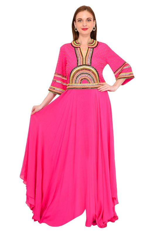 MANISH ARORA LONG CAPE GOWN RT79-100