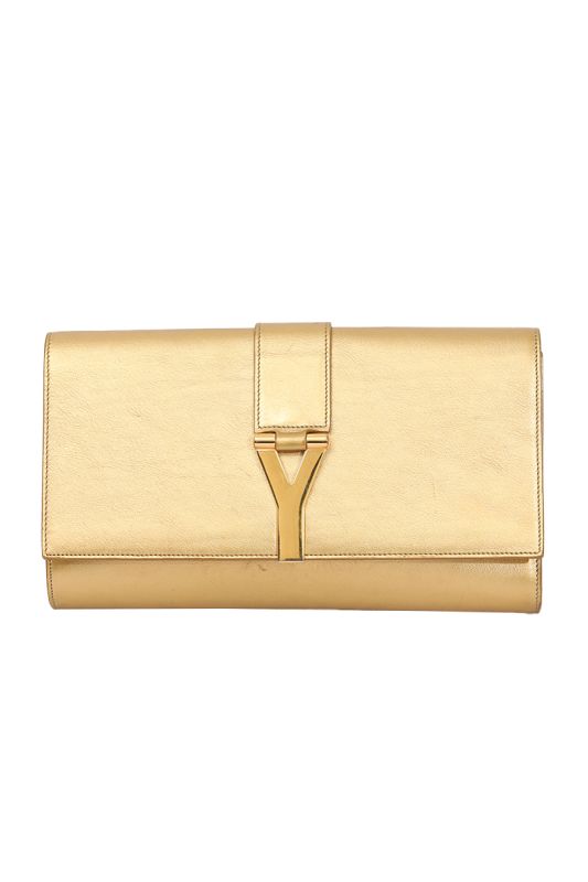 Saint Laurent  GoldenY- Ligne Clutch