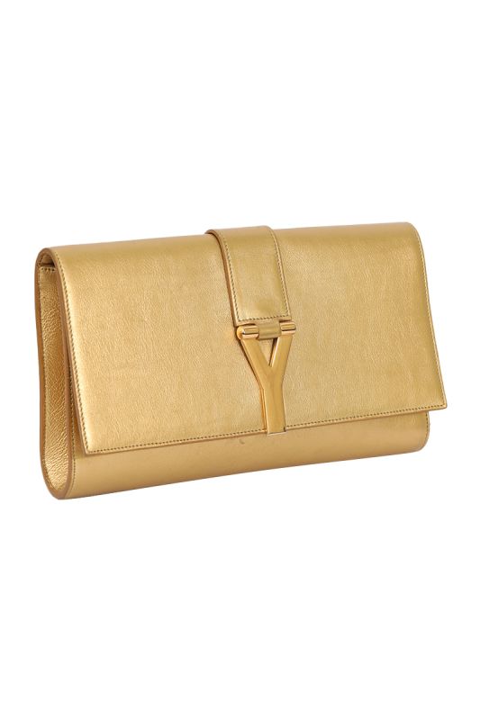 Saint Laurent  GoldenY- Ligne Clutch