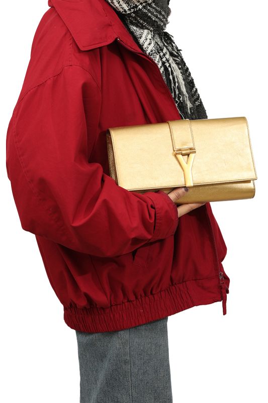 Saint Laurent  GoldenY- Ligne Clutch
