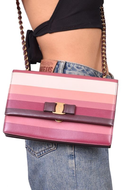 Salvatore Farragamo Leather Ginny Sling Bag