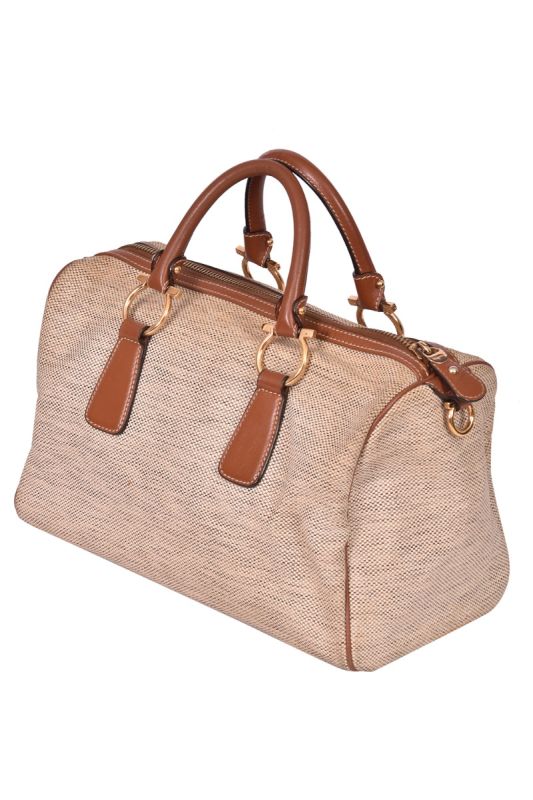Salvatore Ferragamo Beige Leather Medium Handbag