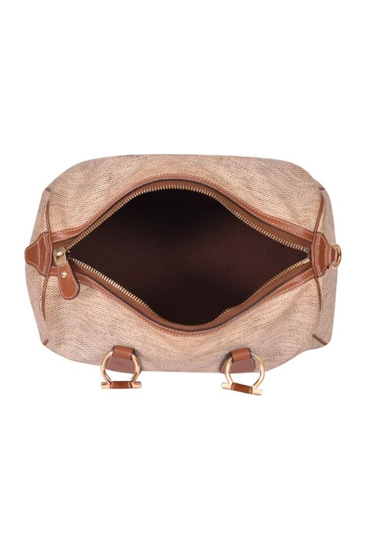 Salvatore Ferragamo Beige Leather Medium Handbag