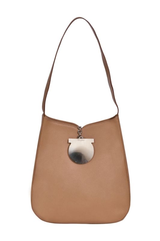 Salvatore Ferragamo Beige Shoulder Bag