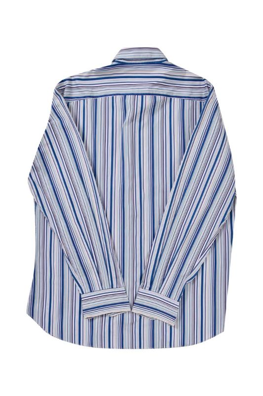 Salvatore Ferragamo Blue Stripped Shirt