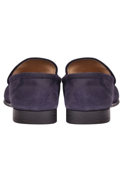 Salvatore Ferragamo Blue Suede Loafers