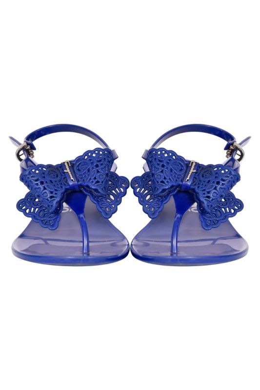 Salvatore Ferragamo Blue Thong Sandals