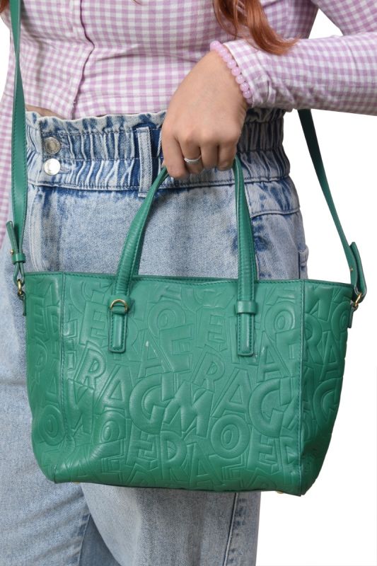 Salvatore Ferragamo Bonnie Green Bag
