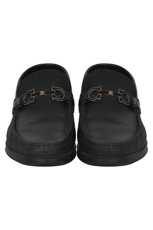 Salvatore Ferragamo Chris Horse-Bit Leather Loafers