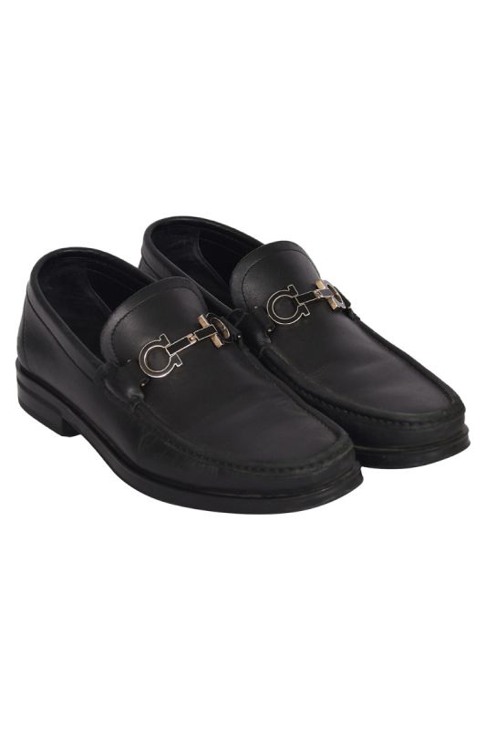 Salvatore Ferragamo Chris Horse-Bit Leather Loafers