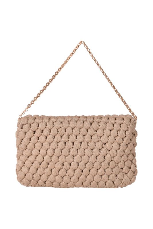 Salvatore Ferragamo Crochet Woven Knit Flap Bag