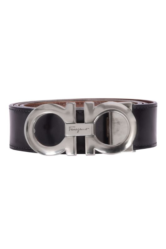 Salvatore Ferragamo Double Gancini Reversible Belt