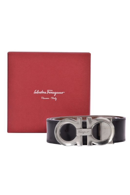 Salvatore Ferragamo Double Gancini Reversible Belt