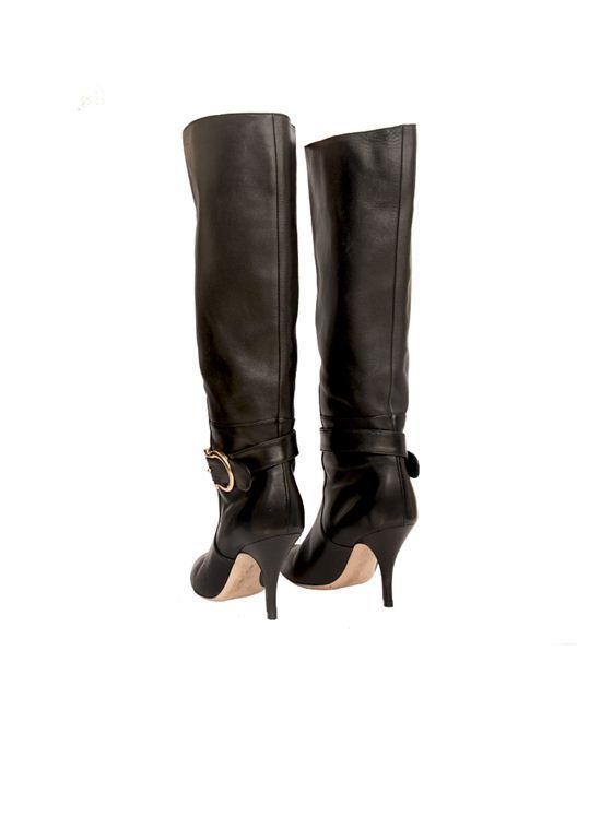 SALVATORE FERRAGAMO GANCINI HIGH HEEL BOOTS