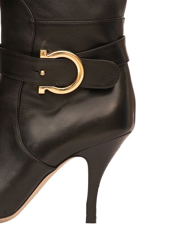 SALVATORE FERRAGAMO GANCINI HIGH HEEL BOOTS