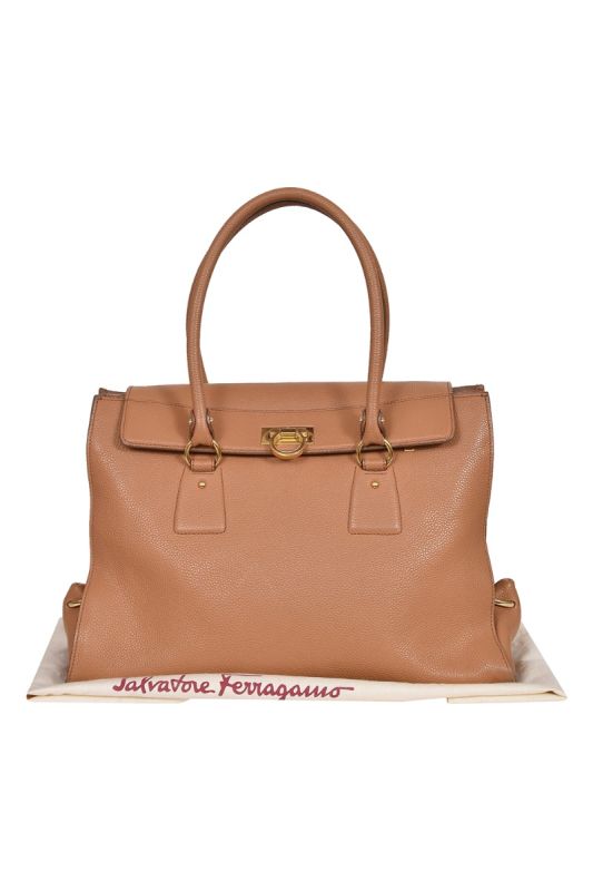Salvatore Ferragamo Gancini Leather Handbag