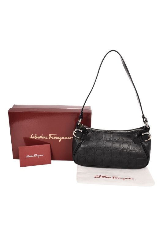 SALVATORE FERRAGAMO GANCINI LOGO BAG