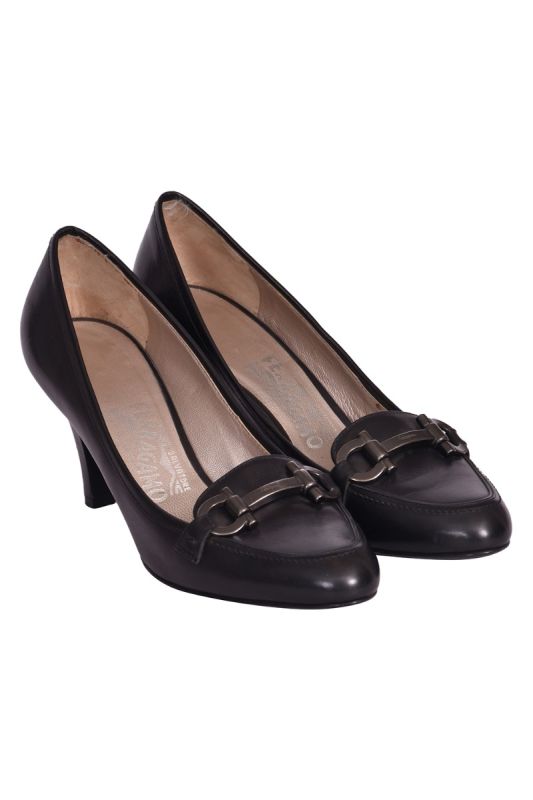 Salvatore Ferragamo Gancini Pointed Toe Pumps
