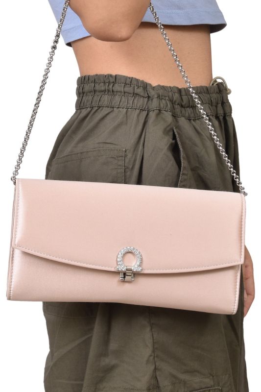 Salvatore Ferragamo Gancini Satin Sling Bag