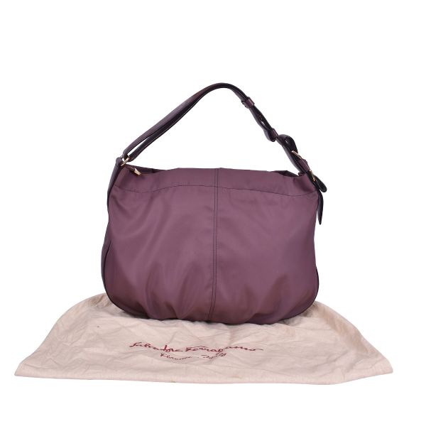 SALVATORE FERRAGAMO GLENN VARA ICONA LEATHER BAG