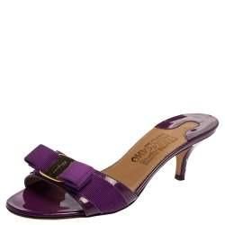 SALVATORE FERRAGAMO GLORY VARA BOW SANDALS