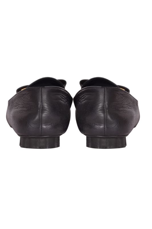 Salvatore Ferragamo Leather Vara Bow Flats