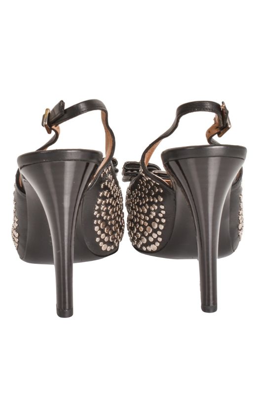 SALVATORE FERRAGAMO LOUVRE SCILLA BOW SLINGBACK SANDALS
