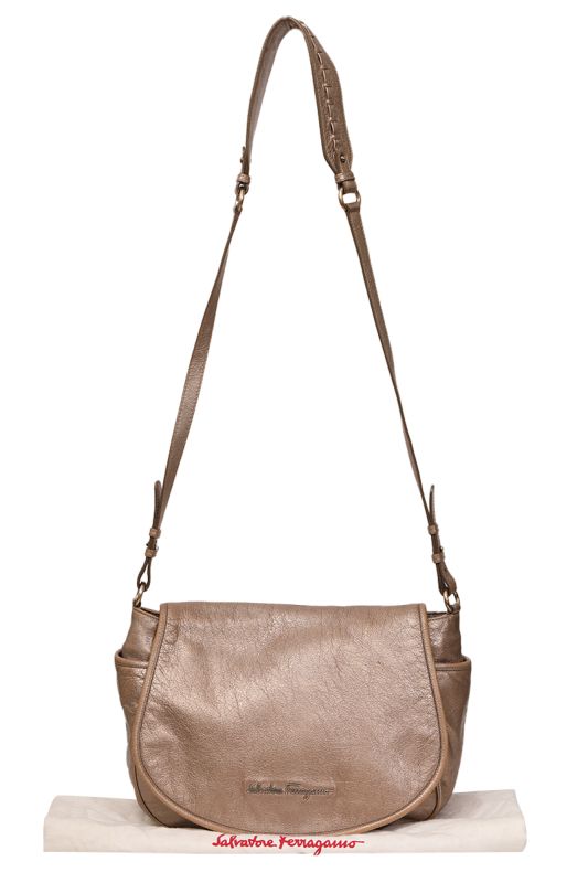 SALVATORE FERRAGAMO METALLIC CROSSBODY BAG