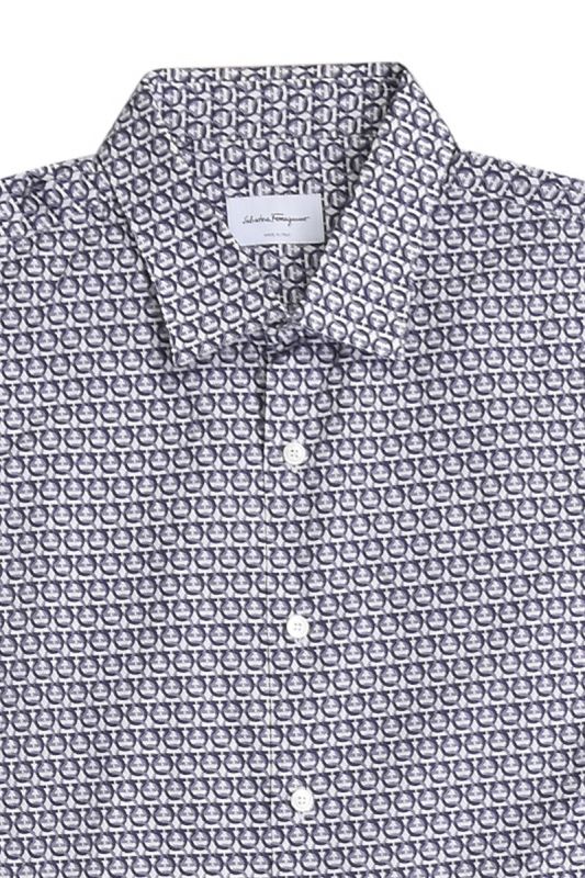 Salvatore Ferragamo Monogram Cotton Shirt