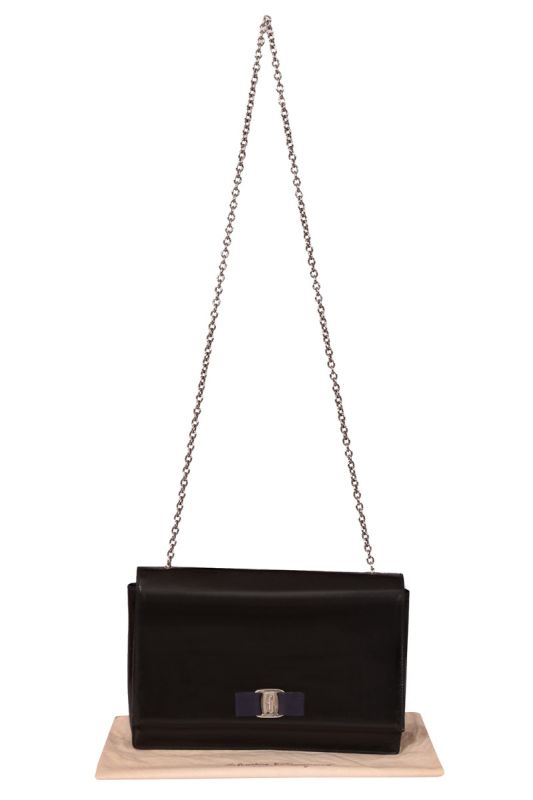 Salvatore Ferragamo Patent Leather Miss Vara Bow Bag