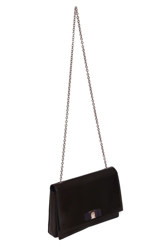 Salvatore Ferragamo Patent Leather Miss Vara Bow Bag
