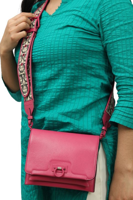 Salvatore Ferragamo Pink Crossbody Bag