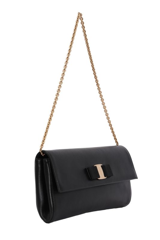 Salvatore Ferragamo Pochette Nero Shoulder Bag