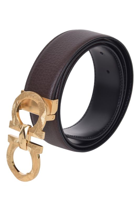 Salvatore Ferragamo Reversible Golden Gancini Belt