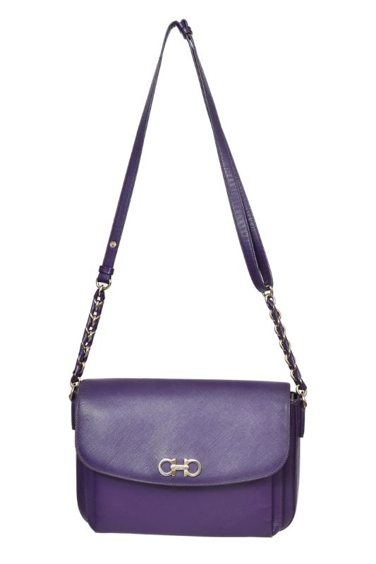 Salvatore Ferragamo Saffiano Sandrine Shoulder Bag