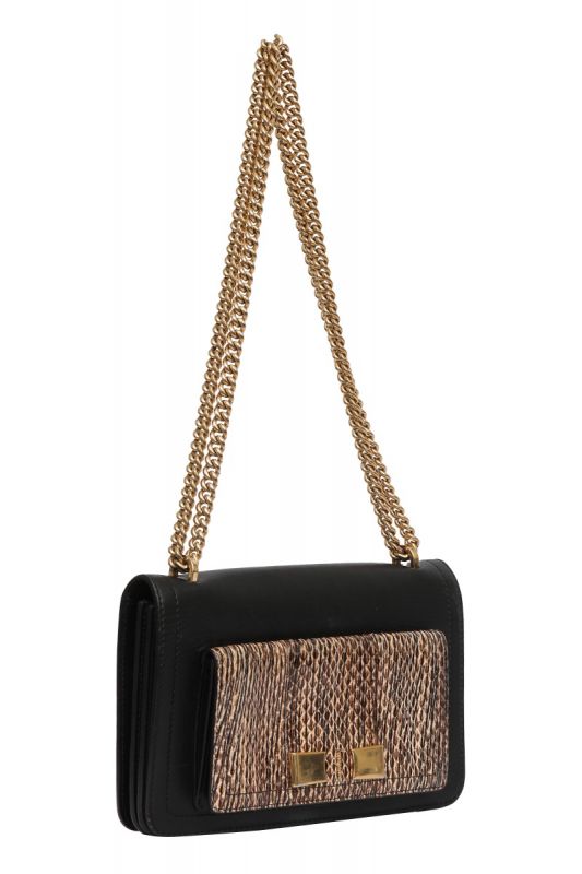 Salvatore Ferragamo Snake Embossed Sling Bag