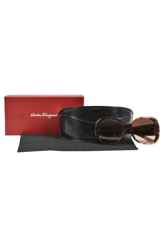 Salvatore Ferragamo Tortoise Rim Sunglasses