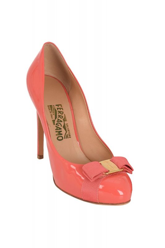 SALVATORE FERRAGAMO VARA BOW PLATFORM PUMPS