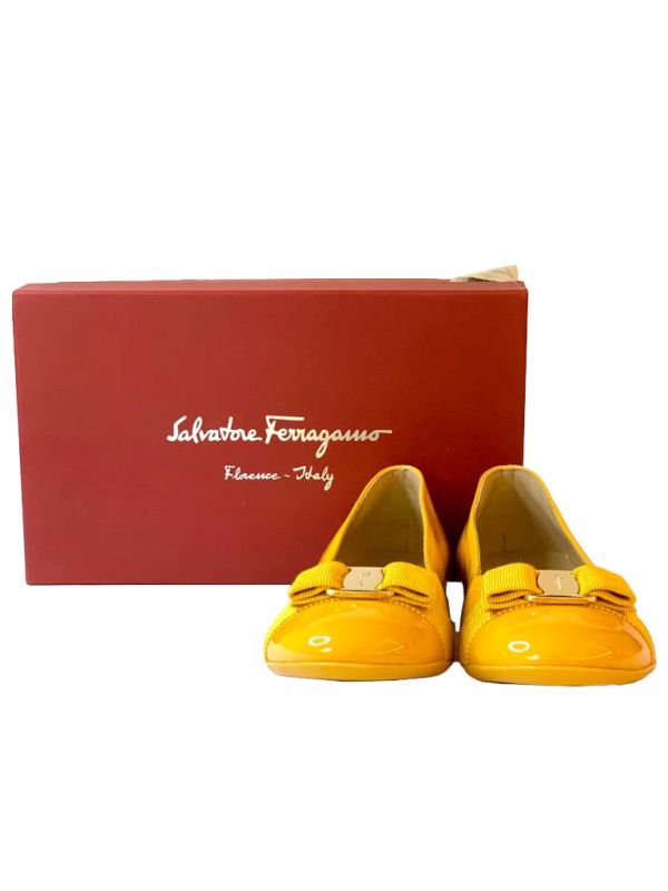 SALVATORE FERRAGAMO VARINA MINI BALLERINAS