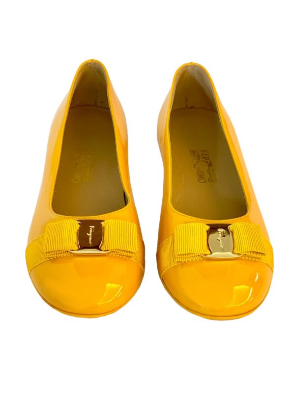 SALVATORE FERRAGAMO VARINA MINI BALLERINAS