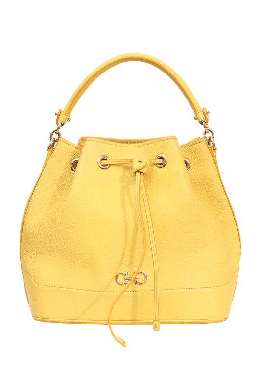 Salvatore Ferragamo Yellow Bucket Bag