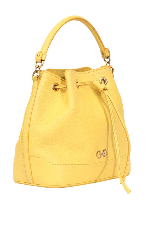 Salvatore Ferragamo Yellow Bucket Bag