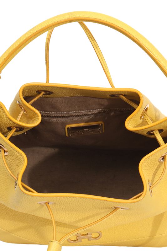 Salvatore Ferragamo Yellow Bucket Bag
