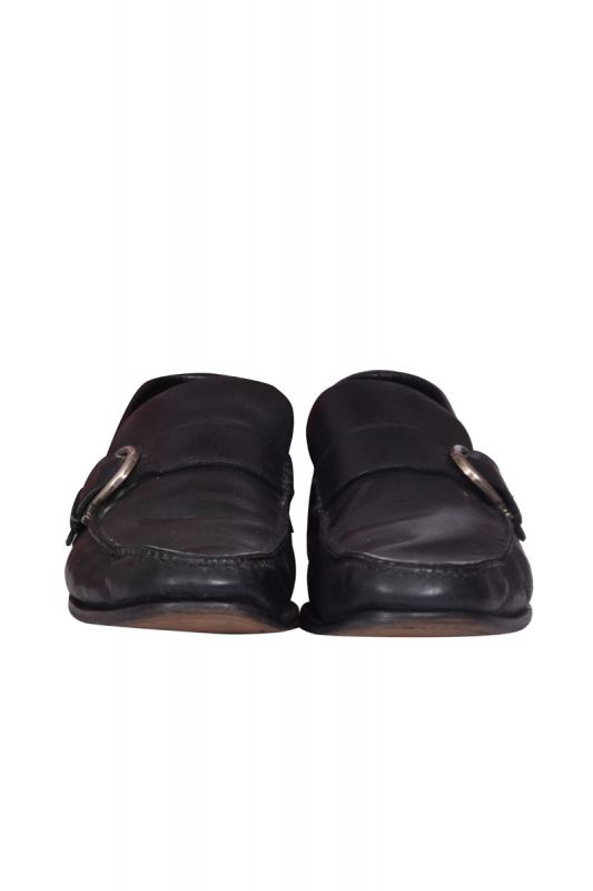 Salvatore Ferregamo Gancini Leather Loafers