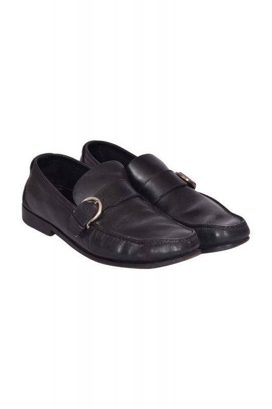 Salvatore Ferregamo Gancini Leather Loafers