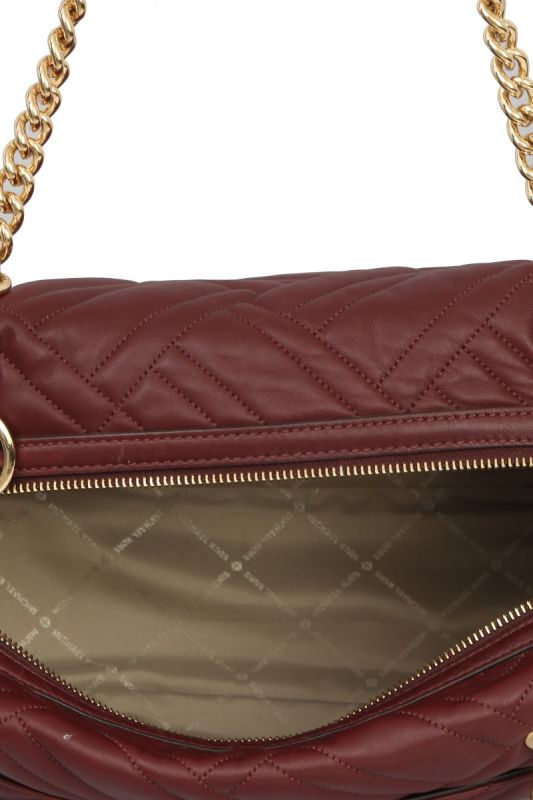 MICHAEL KORS KATHY MEDIUM SATCHEL QUILTED LEATHER BAG