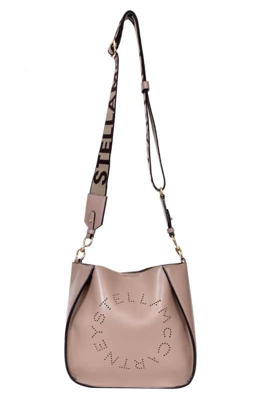 Stella Mc Cartney Laser Cut Brown Logo Sling Bag