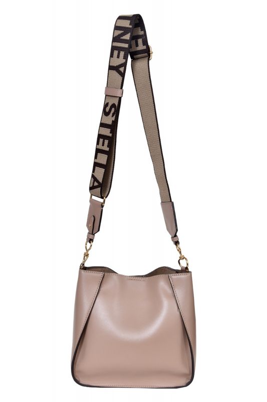 Stella Mc Cartney Laser Cut Brown Logo Sling Bag